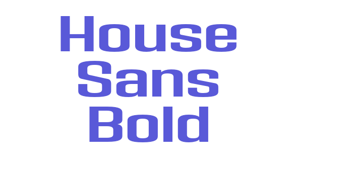 House Sans Bold Font