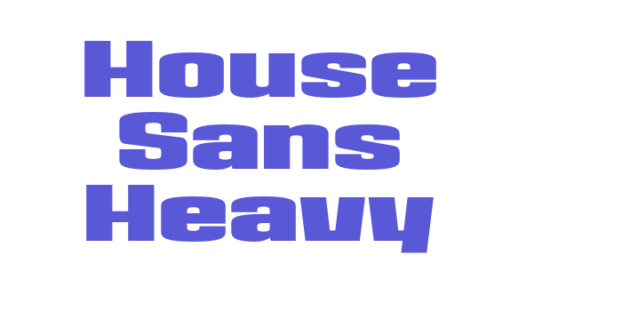 House Sans Heavy Font Download