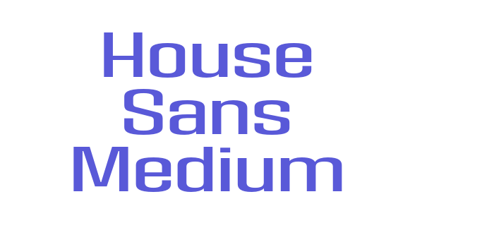 House Sans Medium Font Download