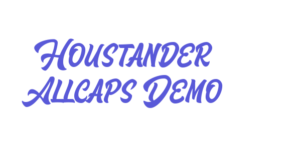 Houstander Allcaps Demo font free