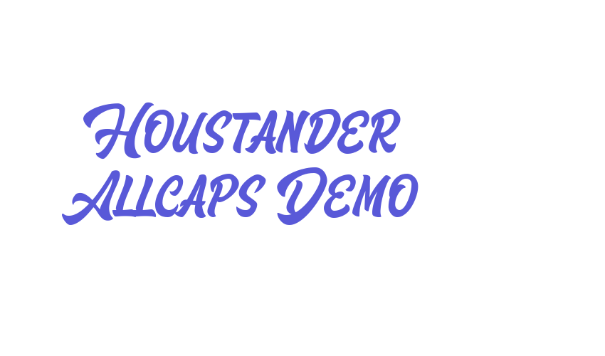 Houstander Allcaps Demo Font