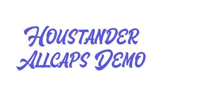 Houstander Allcaps Demo Font Download