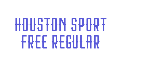 Houston Sport Free Regular font