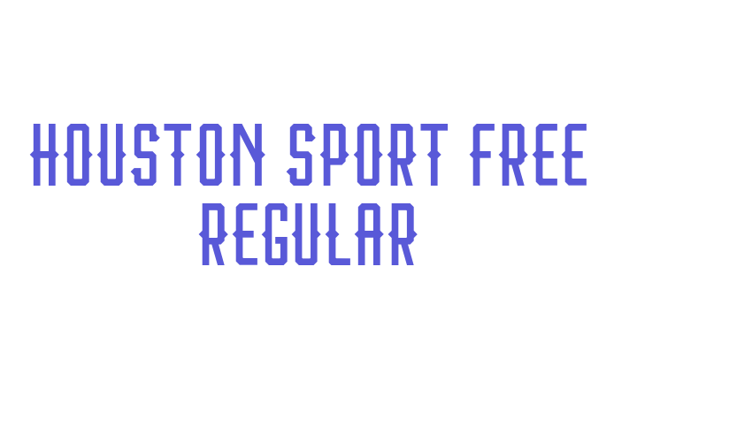 Houston Sport Free Regular Font Download