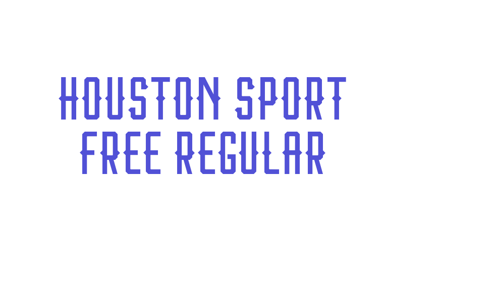 Houston Sport Free Regular-font-download