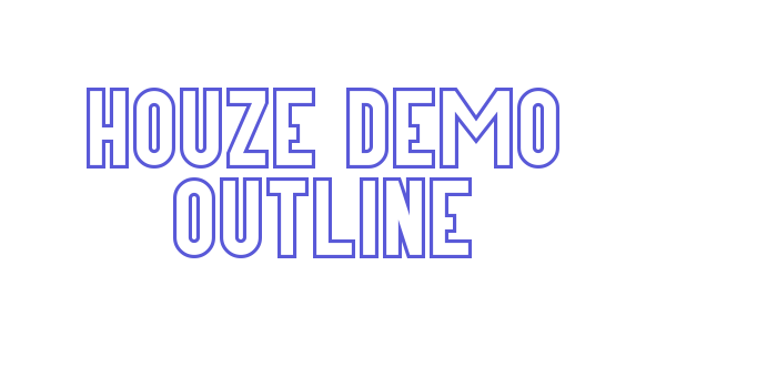 Houze Demo Outline Font Download