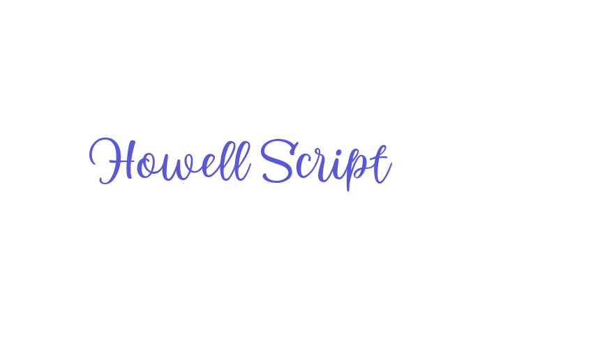 Howell Script Font