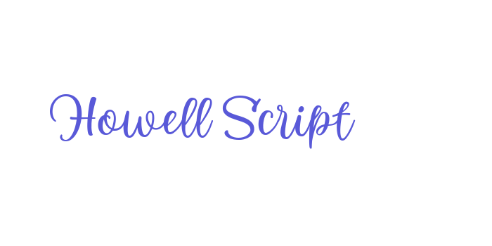 Howell Script Font