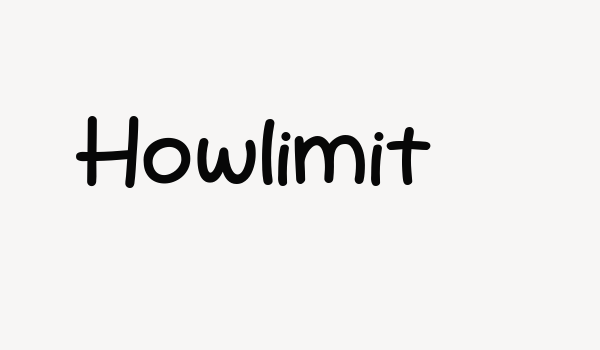 Howlimit Font