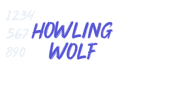 Howling Wolf font