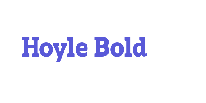 Hoyle Bold Font