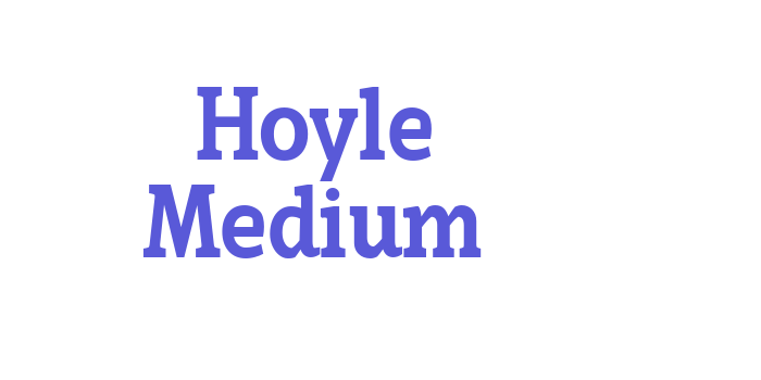 Hoyle Medium Font