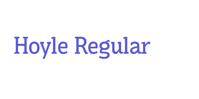 Hoyle Regular Font Download