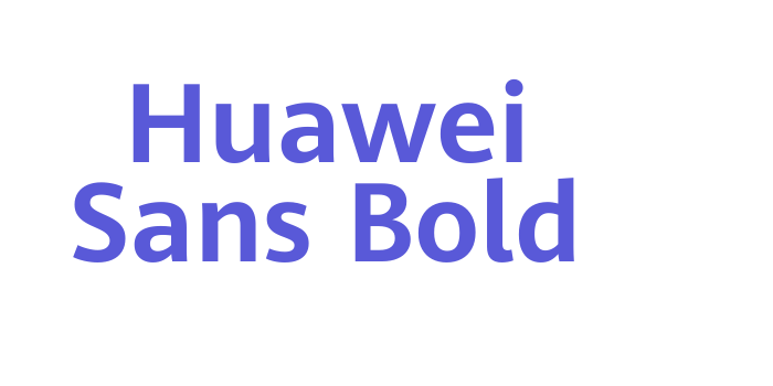 Huawei Sans Bold Font