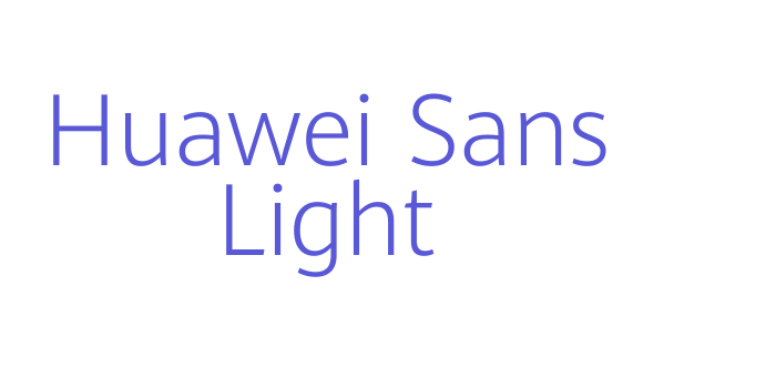 Huawei Sans Light Font Download