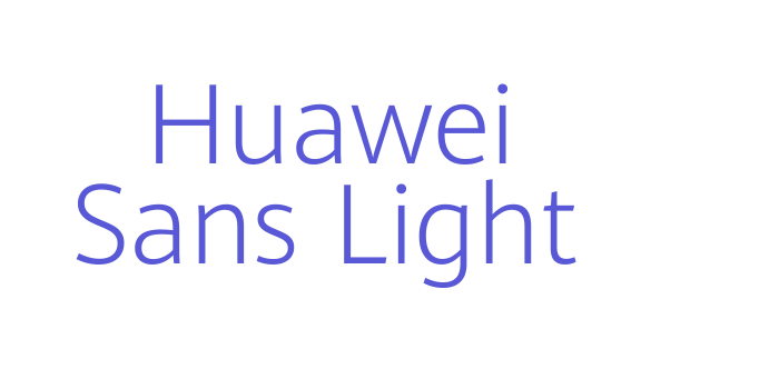 Huawei Sans Light Font