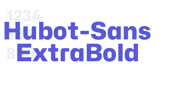 Hubot-Sans ExtraBold font free