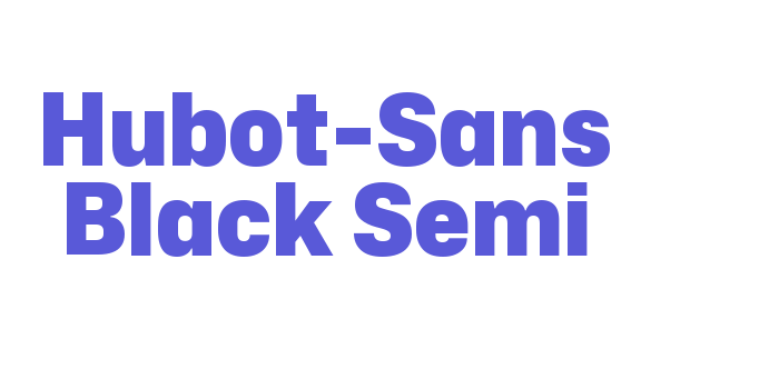 Hubot-Sans Black Semi Font Download