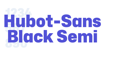 Hubot-Sans Black Semi-font-download