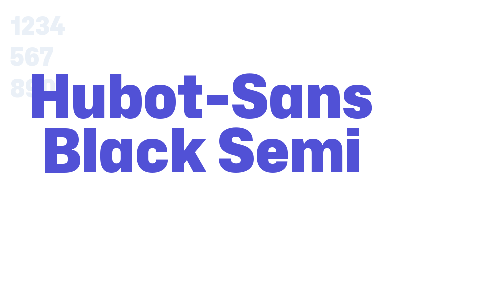 Hubot-Sans Black Semi-font-download