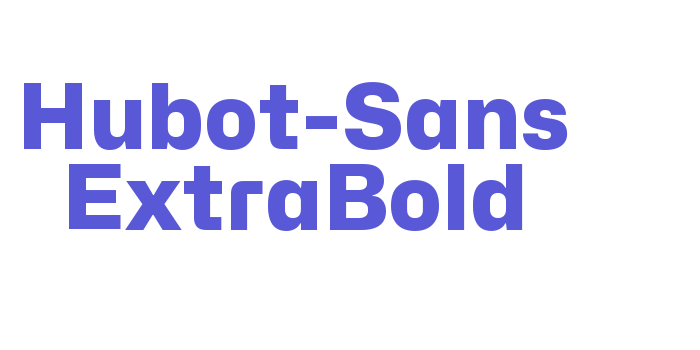 Hubot-Sans ExtraBold Font Download