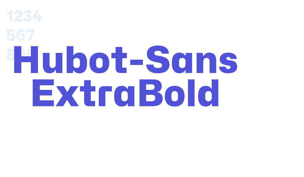 Hubot-Sans ExtraBold-font-download