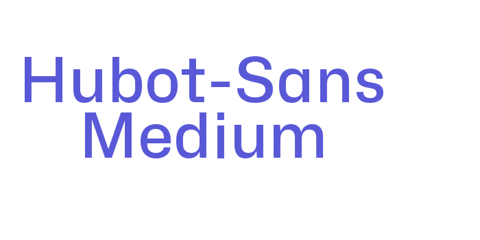 Hubot-Sans Medium Font Download