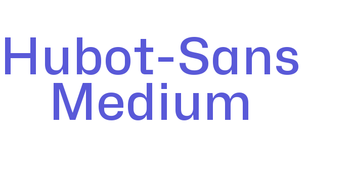 Hubot-Sans Medium Font