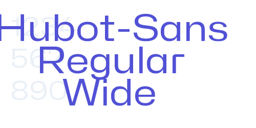 Hubot-Sans Regular Wide-font-download