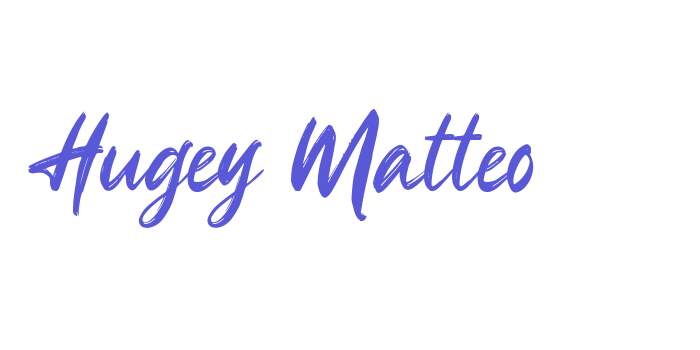 Hugey Matteo Font Download