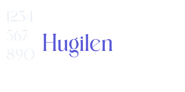 Hugilen font free