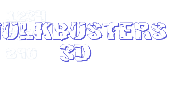 Hulkbusters 3D font