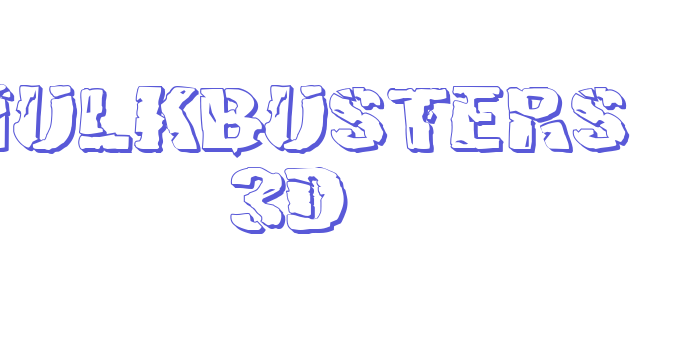 Hulkbusters 3D Font Download