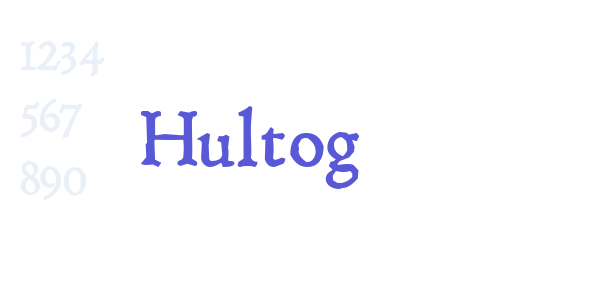 Hultog font free