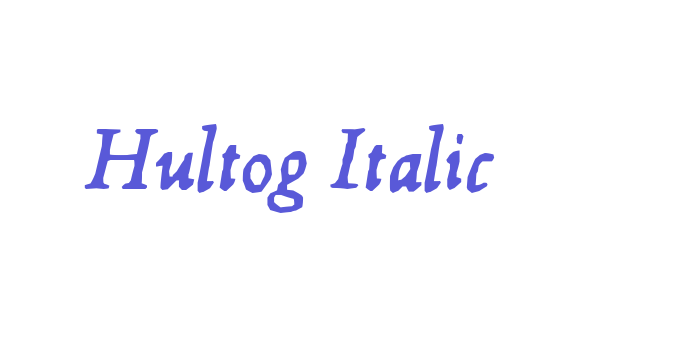 Hultog Italic Font Download