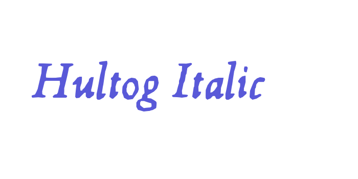 Hultog Italic Font