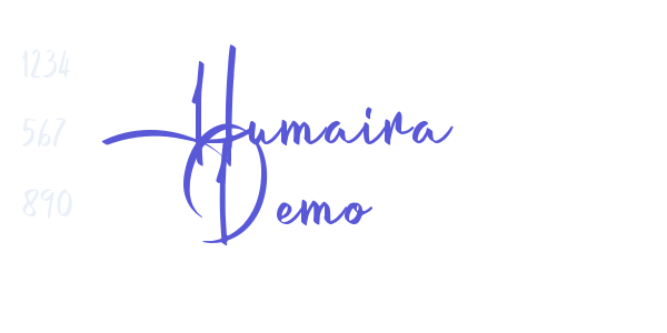 Humaira Demo font free