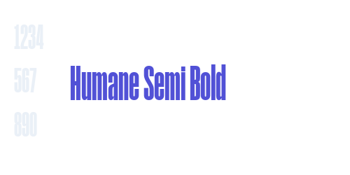 Humane Semi Bold-font-download