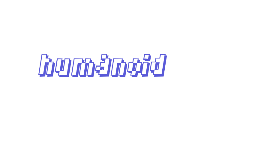 Humanoid Font