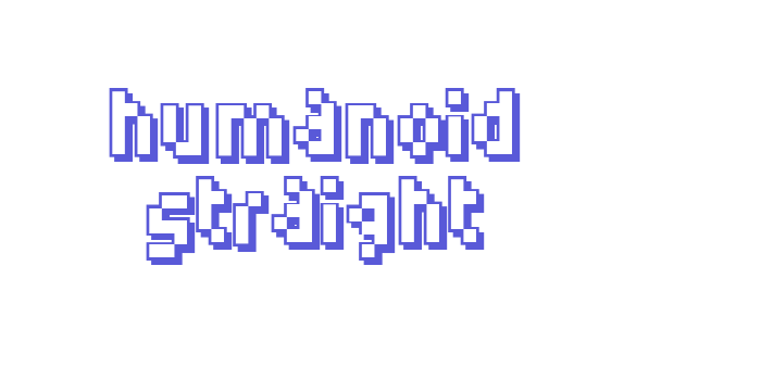 Humanoid straight Font Download