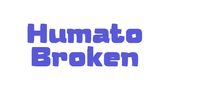 Humato Broken Font Download