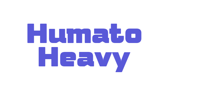 Humato Heavy Font Download