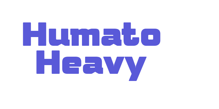 Humato Heavy Font