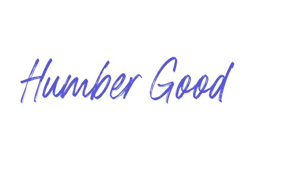 Humber Good Font