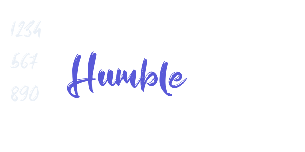 Humble font