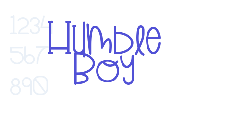 Humble Boy-font-download