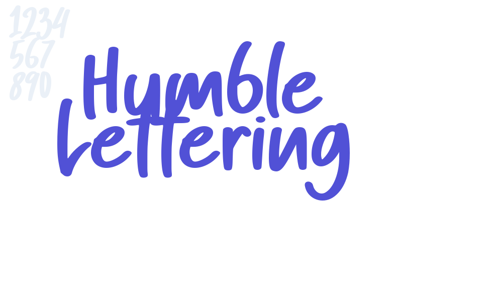 Humble Lettering-font-download