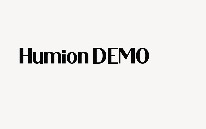 Humion DEMO Font