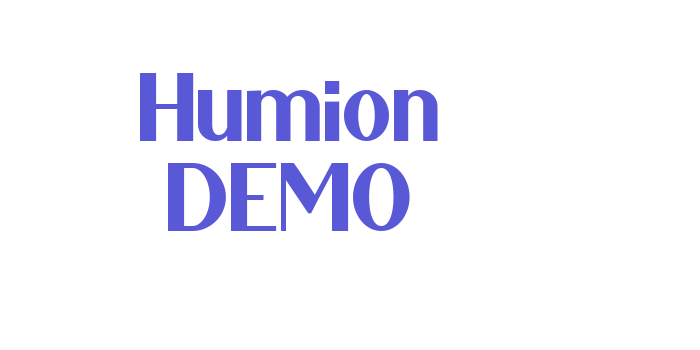 Humion DEMO Font