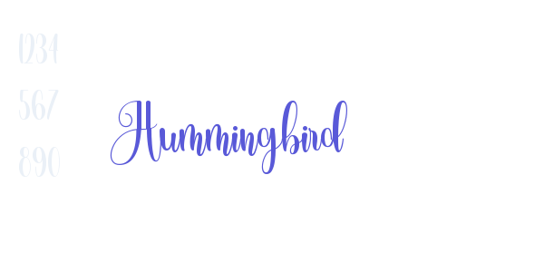 Hummingbird font free